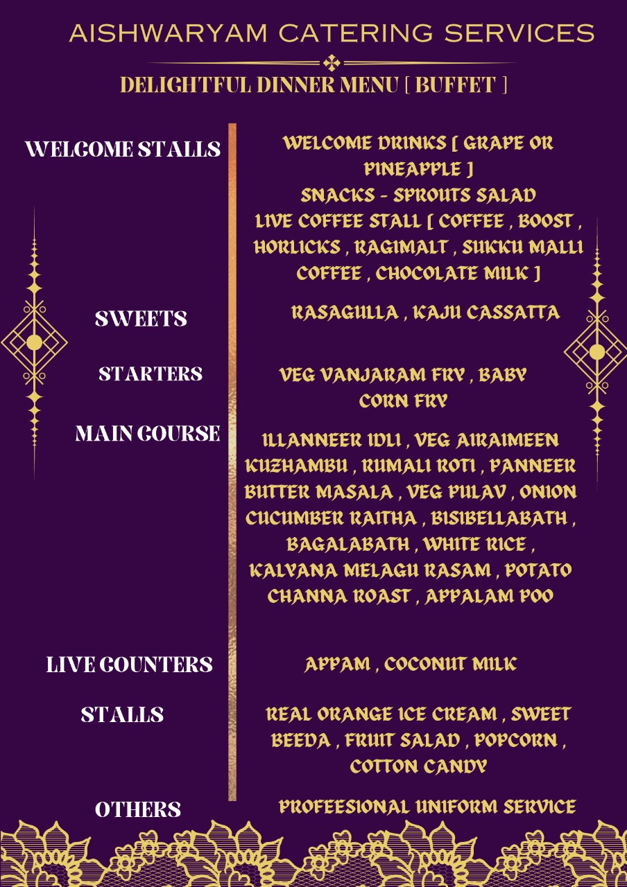 Best Veg Catering Services in Kolathuvancheri